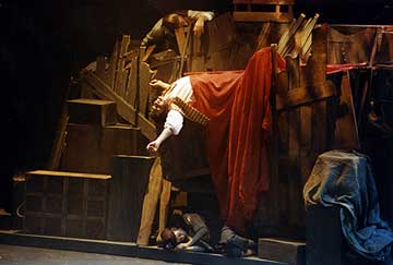 stage setting for Les Mis&eacute;rables